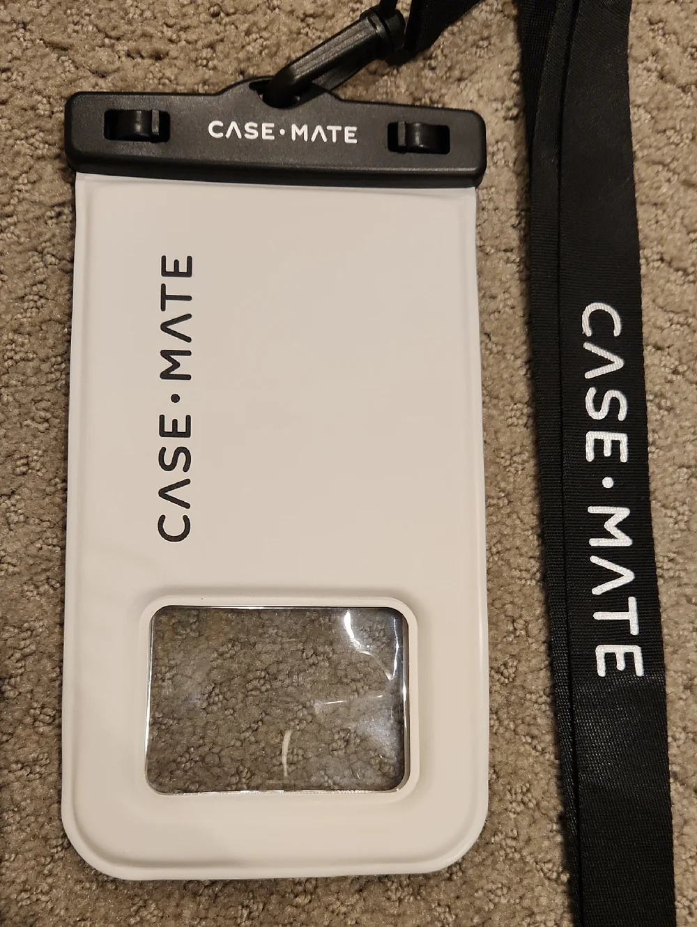 NEW Case-Mate Waterproof Phone Pouch with Black Lanyard